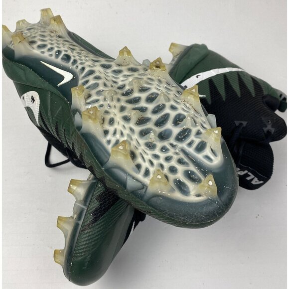 nike alpha menace mens size 13.5 mid cleat green / white - Picture 9 of 12